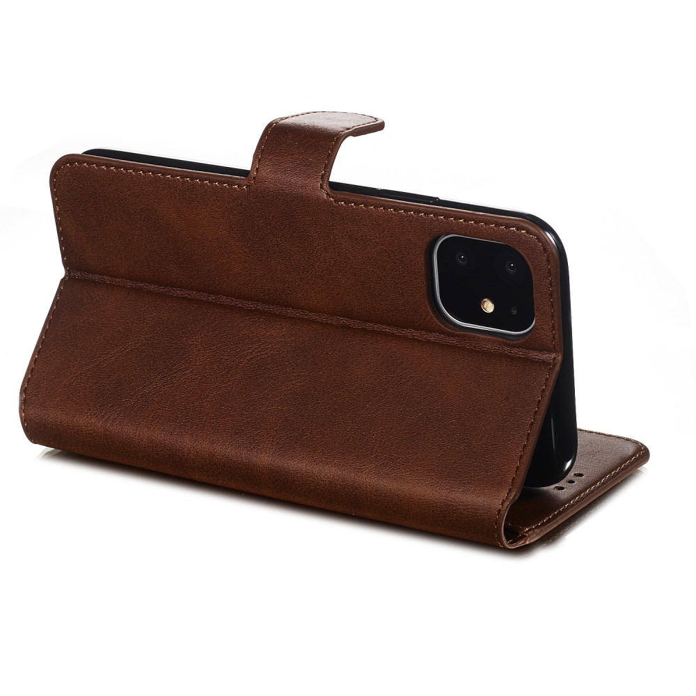  iPhone 11 Fodral Solid Läder Brun