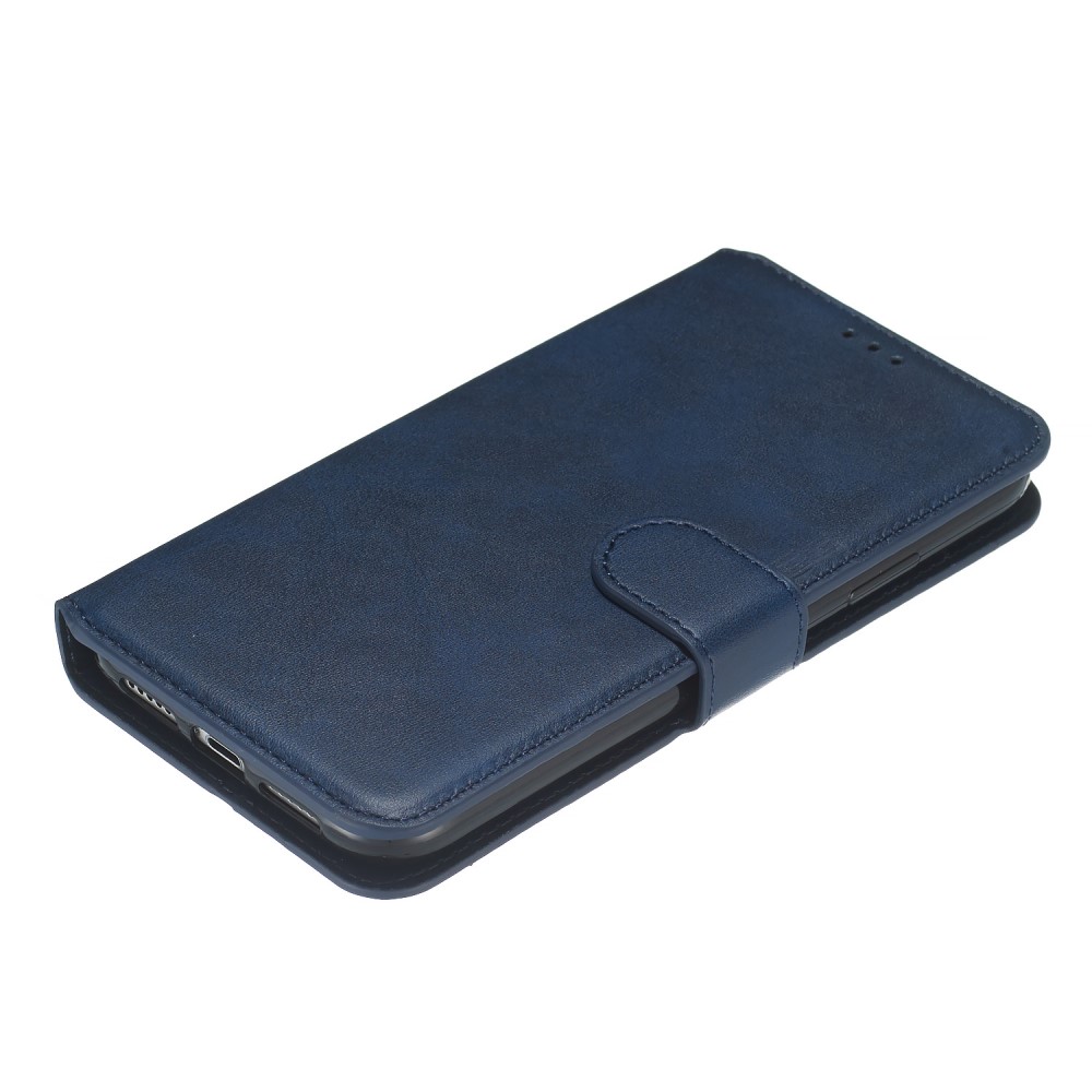  iPhone 11 Fodral Solid Läder Blå