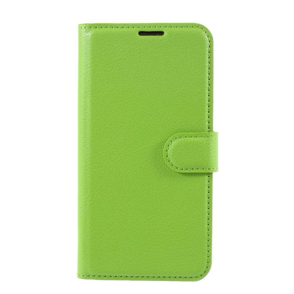  iPhone Xs Max Fodral Litchi Läder Grön