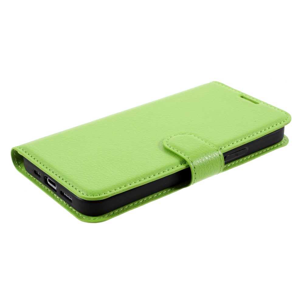  iPhone Xs Max Fodral Litchi Läder Grön