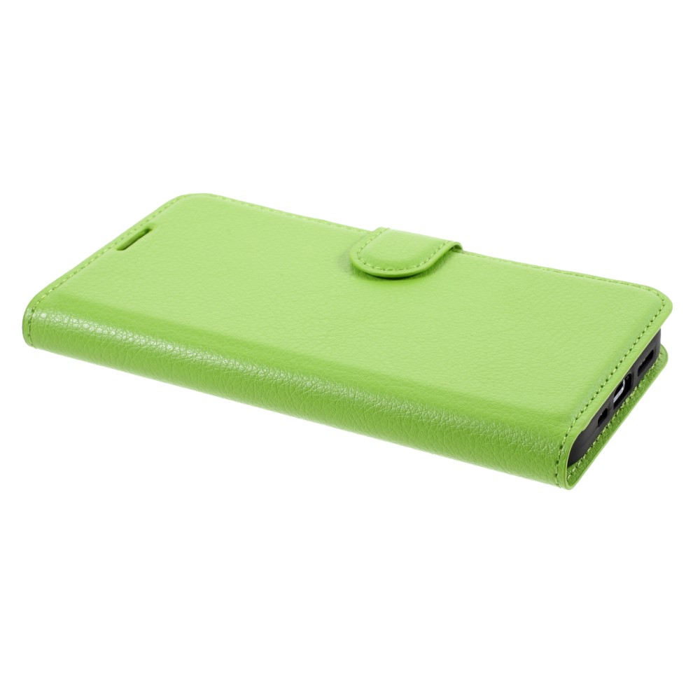 iPhone Xs Max Fodral Litchi Läder Grön