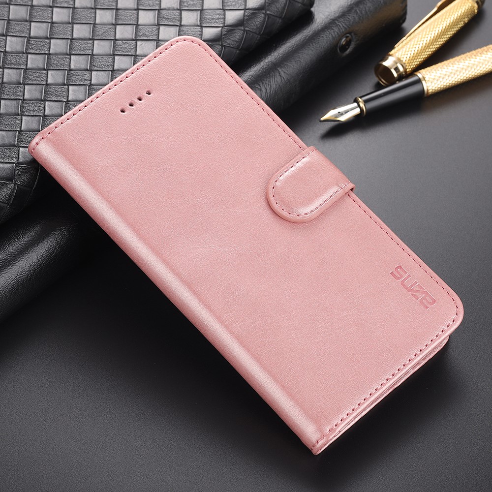 AZNS AZNS iPhone 12 / 12 Pro Fodral Läder Roséguld