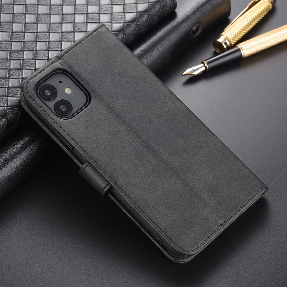 AZNS AZNS iPhone 12 / 12 Pro Fodral Läder Svart