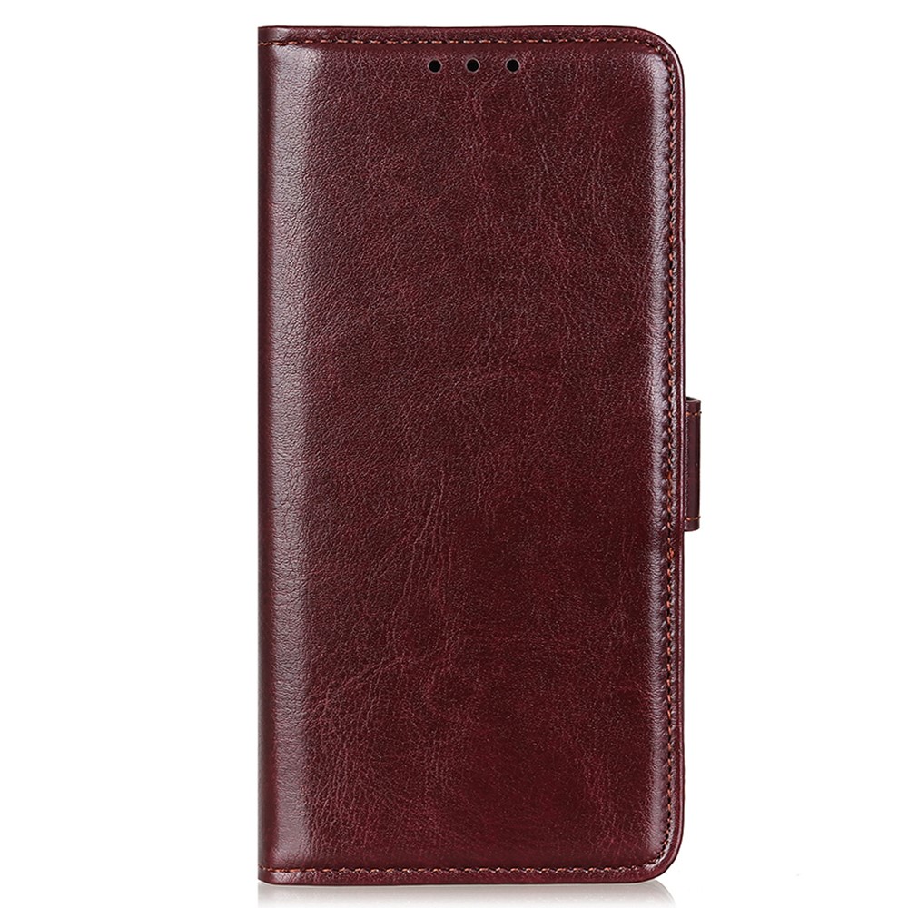  iPhone 13 Pro Max Fodral Crazy Horse Läder Brun