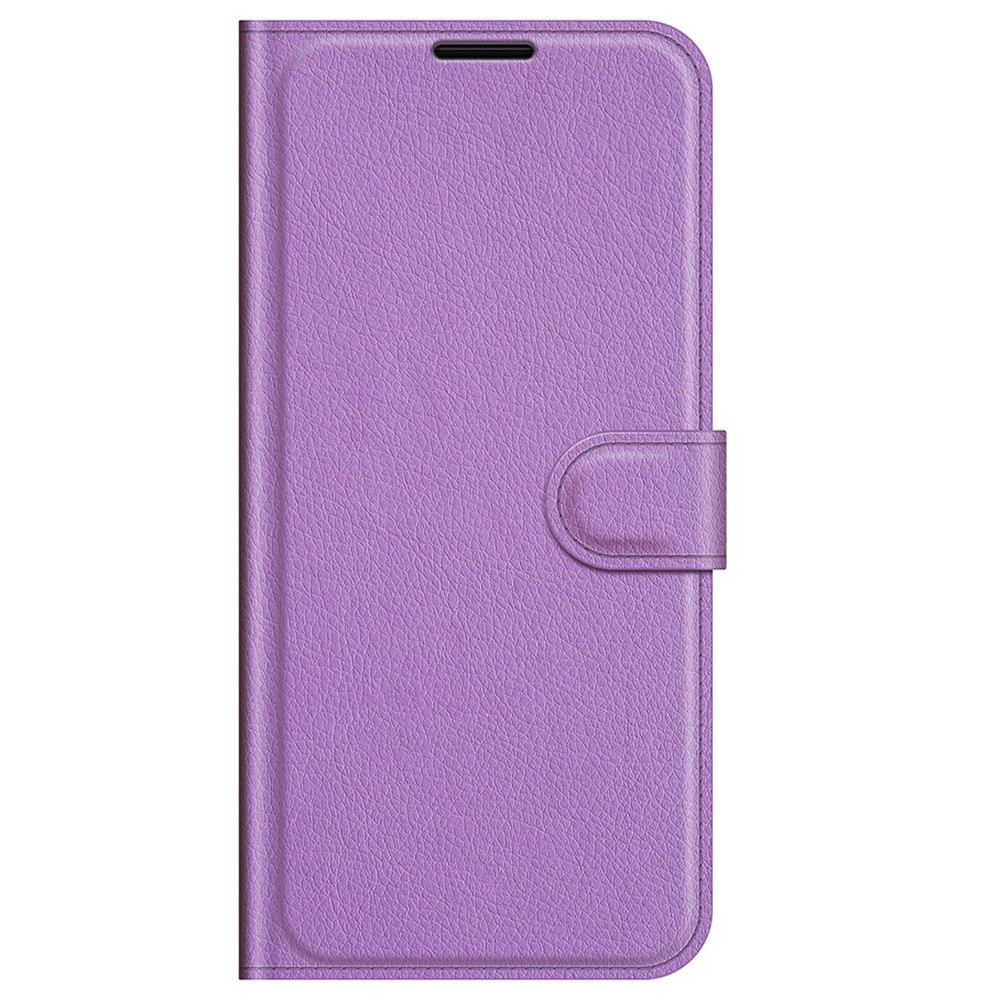  iPhone 13 Pro Fodral Litchi Läder Lila