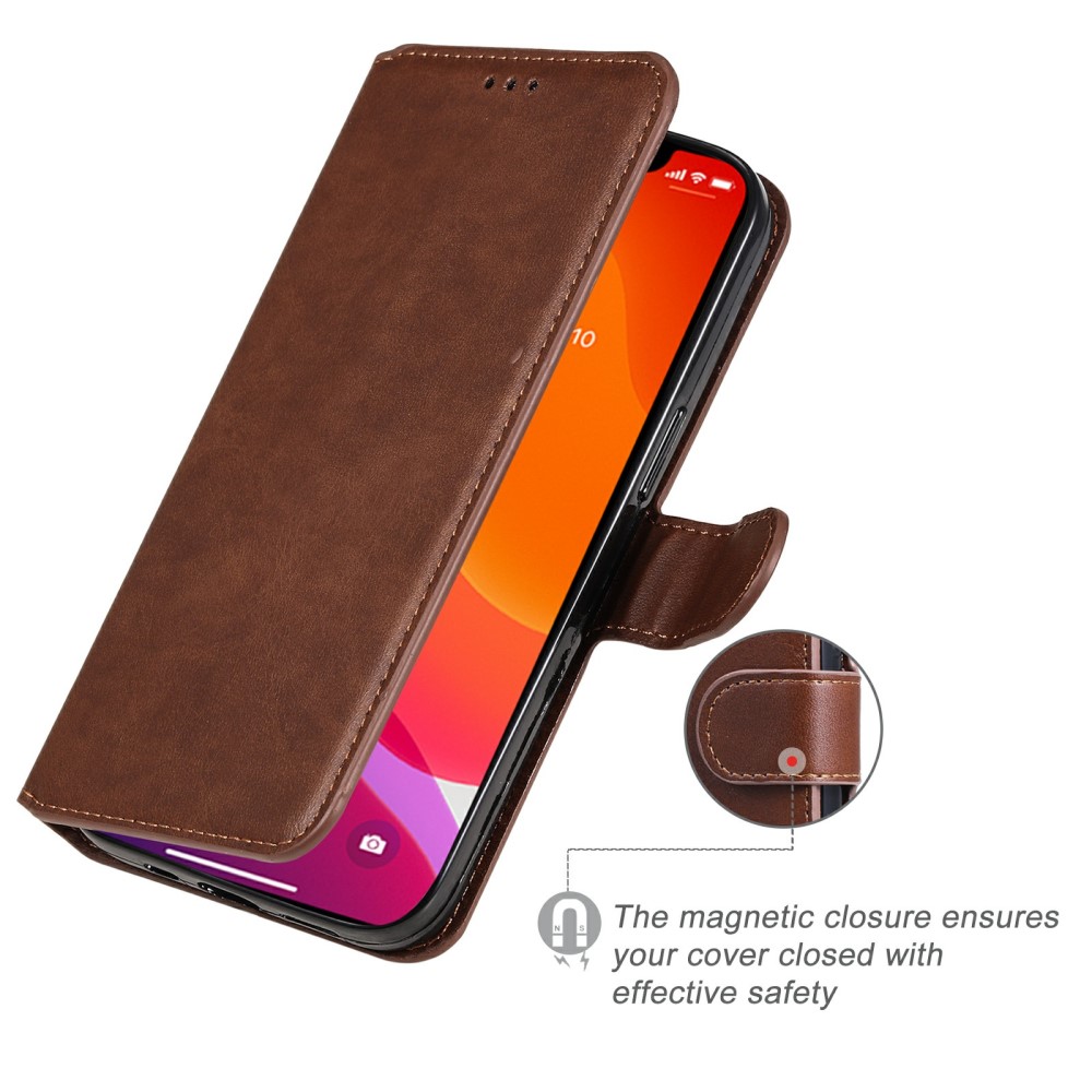  iPhone 13 Pro Fodral Läder Brun