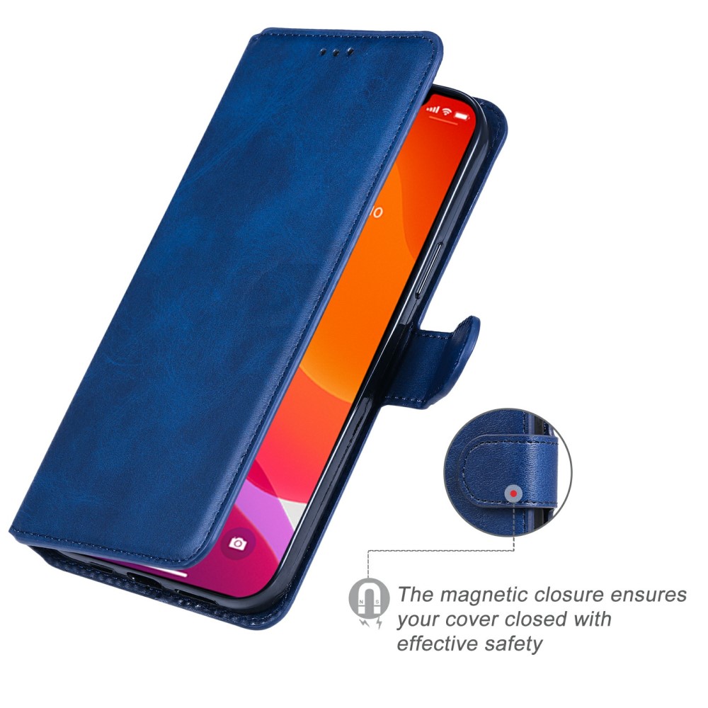 iPhone 13 Pro Max Fodral Läder Blå