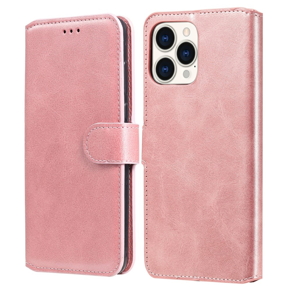  iPhone 13 Pro Max Fodral Läder Roséguld