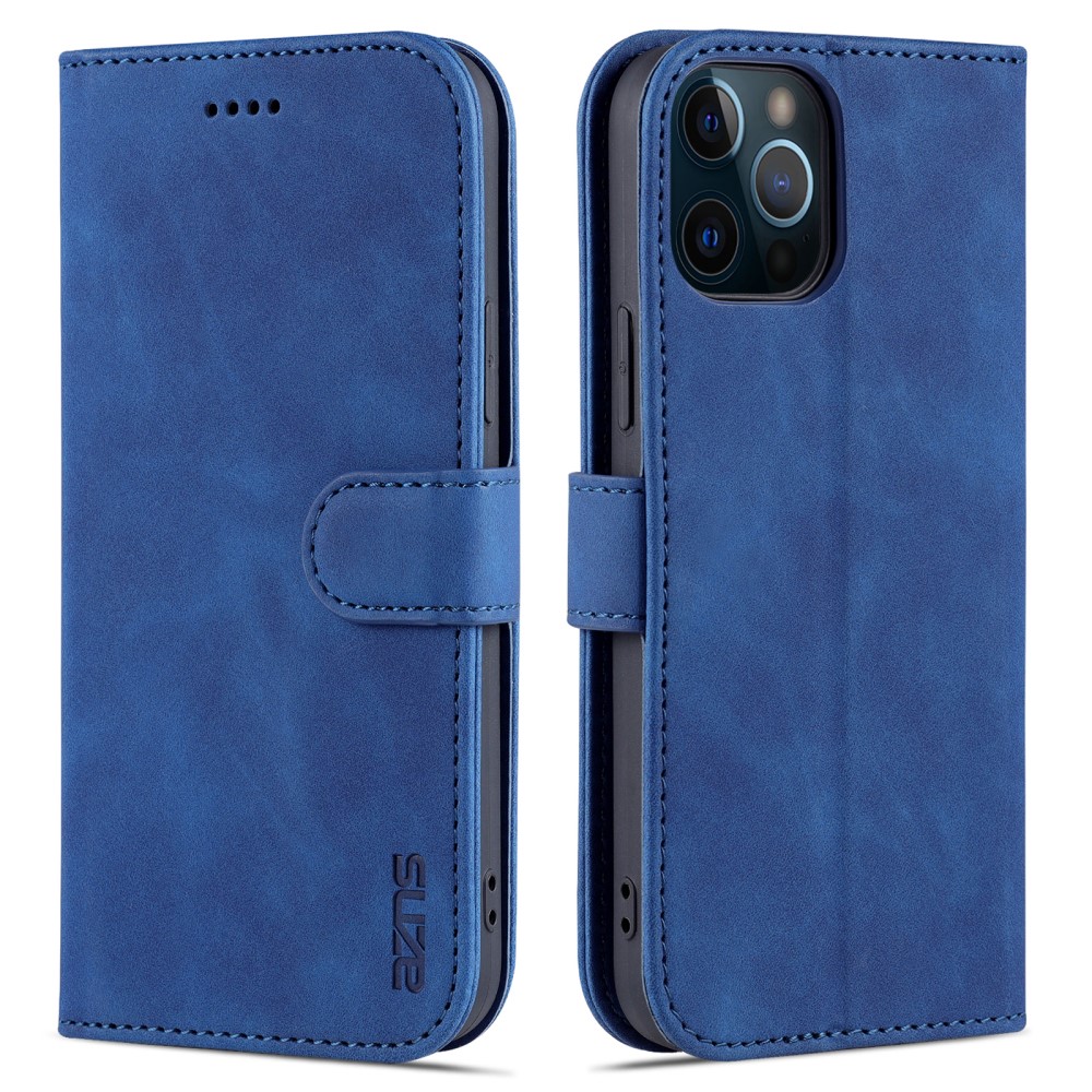AZNS AZNS iPhone 13 Pro Fodral Läder Blå