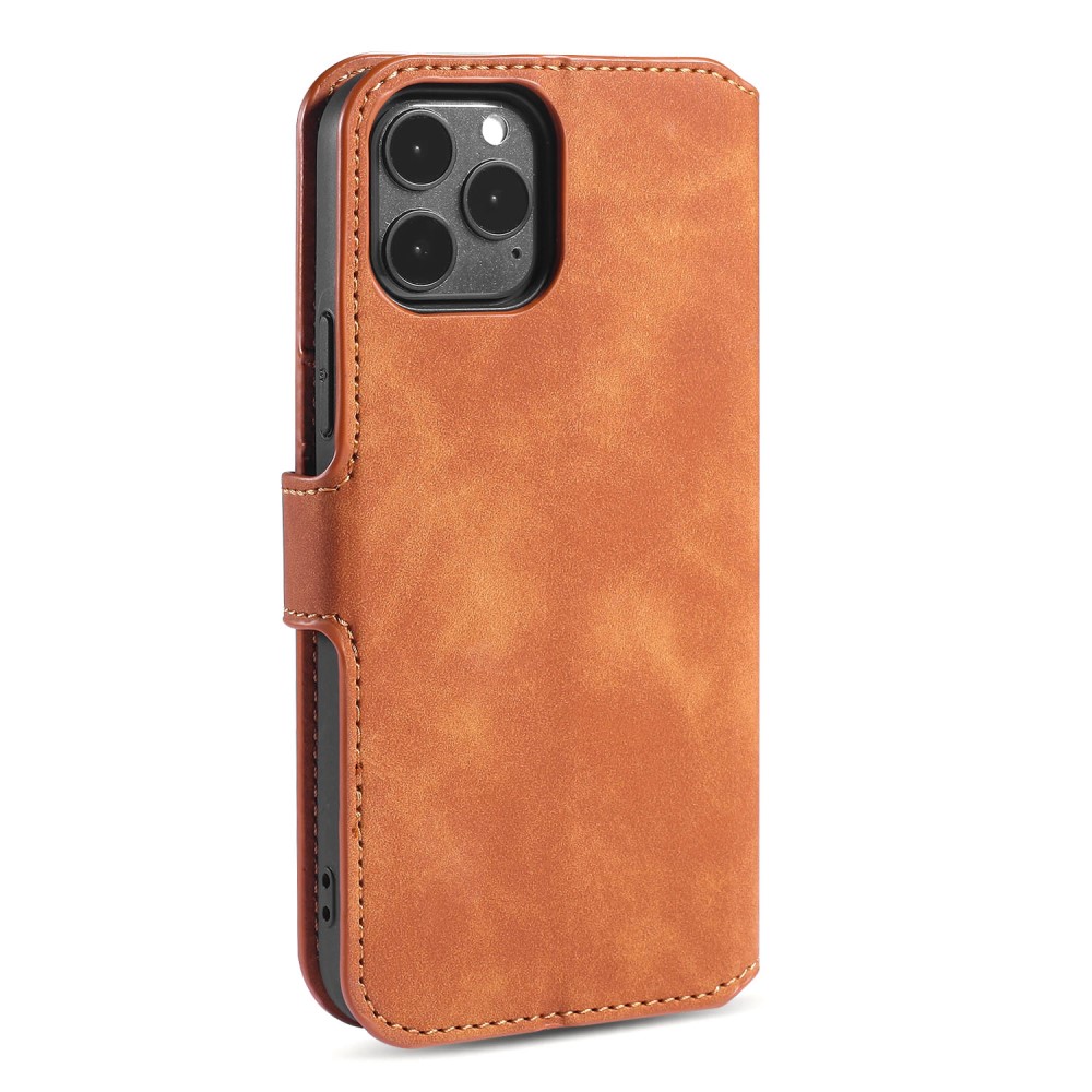 DG.MING DG.MING iPhone 13 Pro Max Fodral Retro Läder Brun