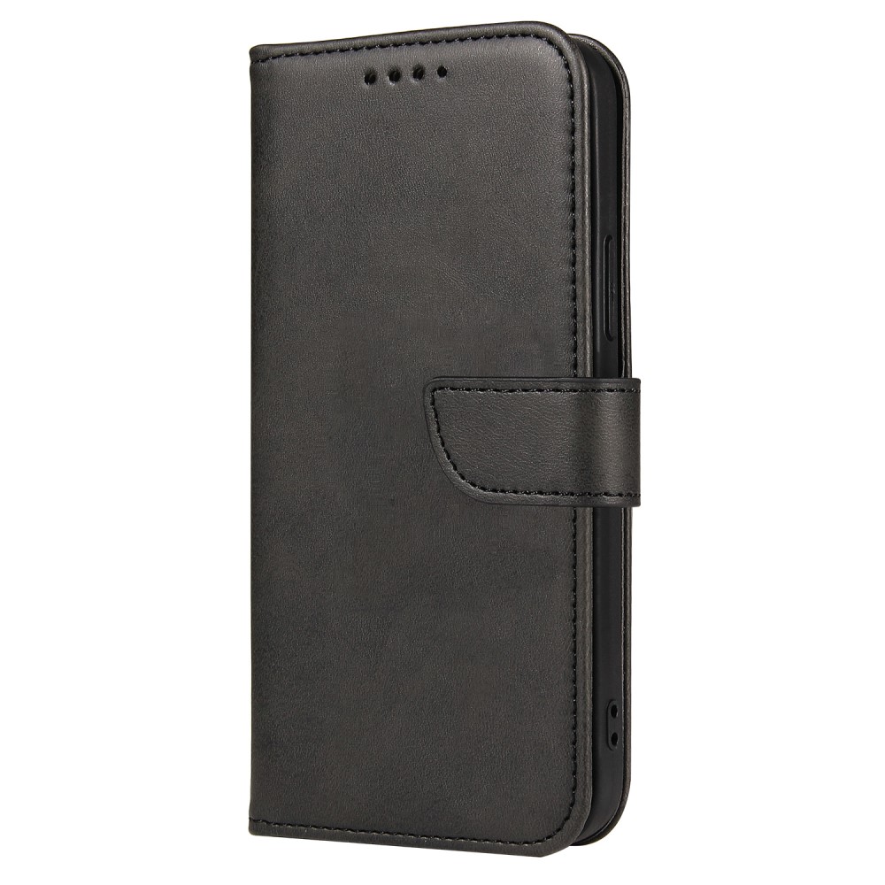  iPhone 13 Plånboksfodral Läder Svart