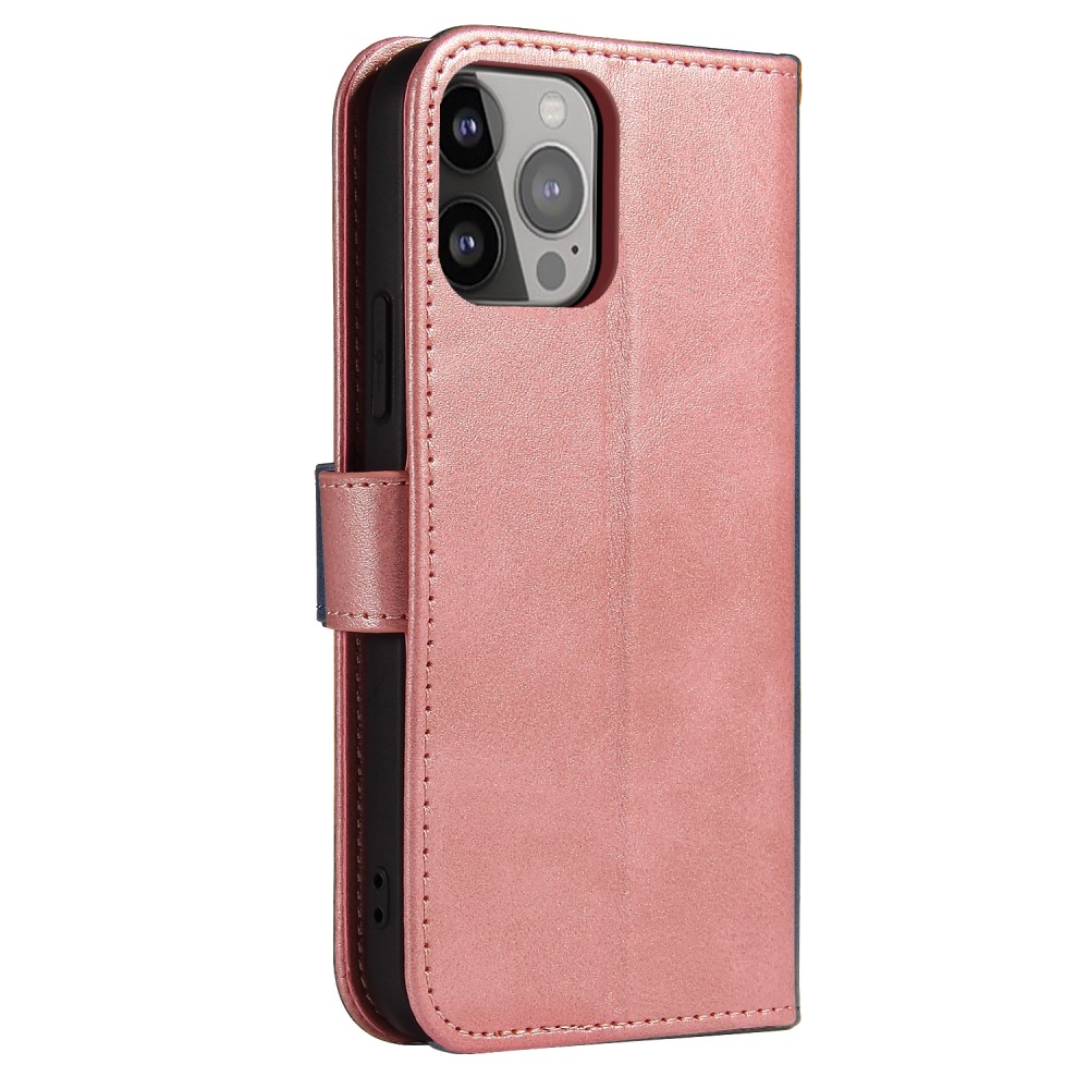 iPhone 13 Plånboksfodral Läder Roséguld