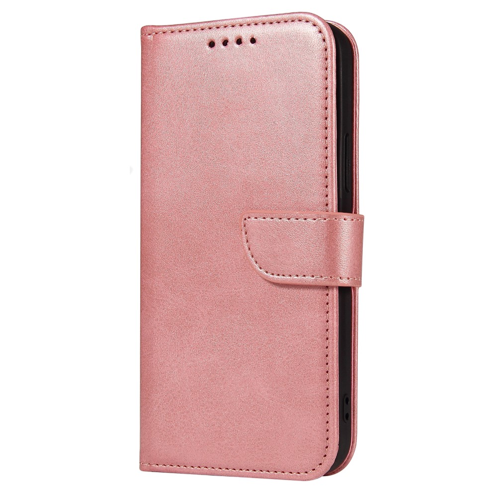  iPhone 13 Pro Plånboksfodral Läder Roséguld