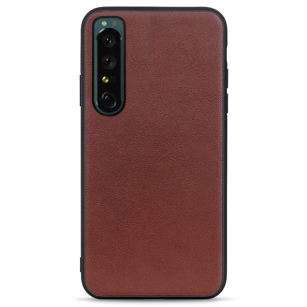  Sony Xperia 1 IV Skal Äkta Läder Hybrid Brun