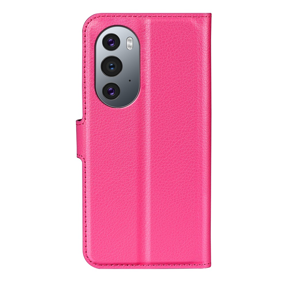  Motorola Edge 30 Pro Fodral Litchi Textur Rosa