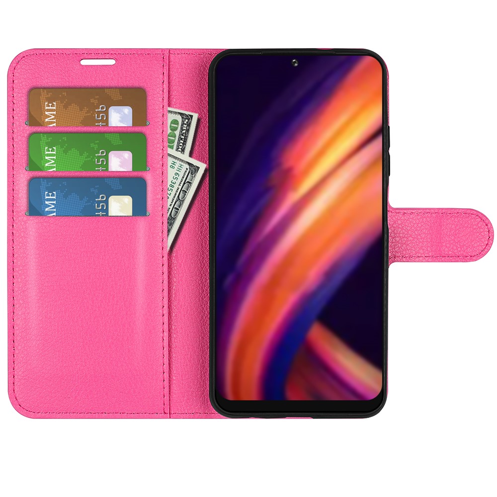  Motorola Edge 30 Pro Fodral Litchi Textur Rosa