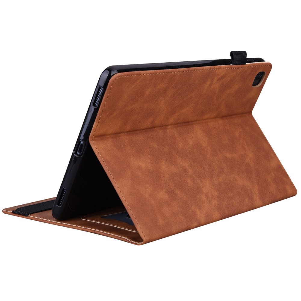  Lenovo Tab M10 Plus Gen 3 Fodral Frontficka Och Pennhållare Brun