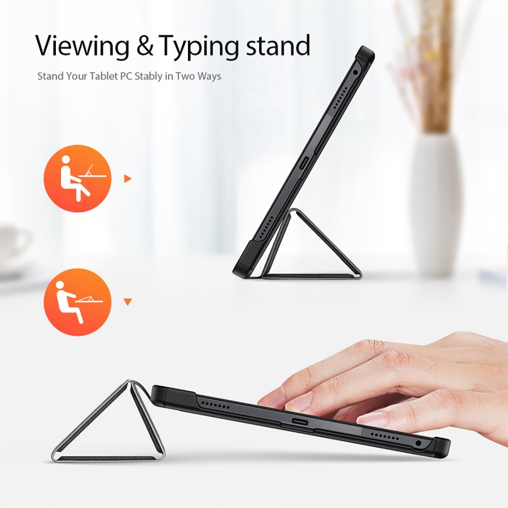 DUX DUCIS DUX DUCIS Lenovo Tab M10 Plus Gen 3 Fodral DOMO Tri-Fold Svart