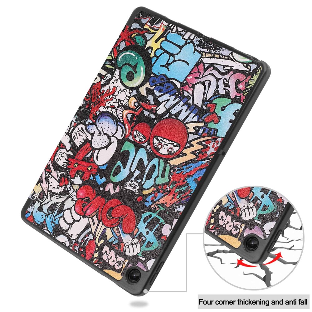  Lenovo Tab M10 Plus Gen 3 Fodral Tri-Fold Grafitti