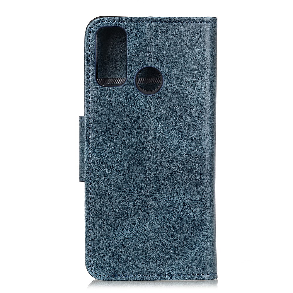  Xiaomi Redmi 9C Fodral Crazy Horse Läder Blå
