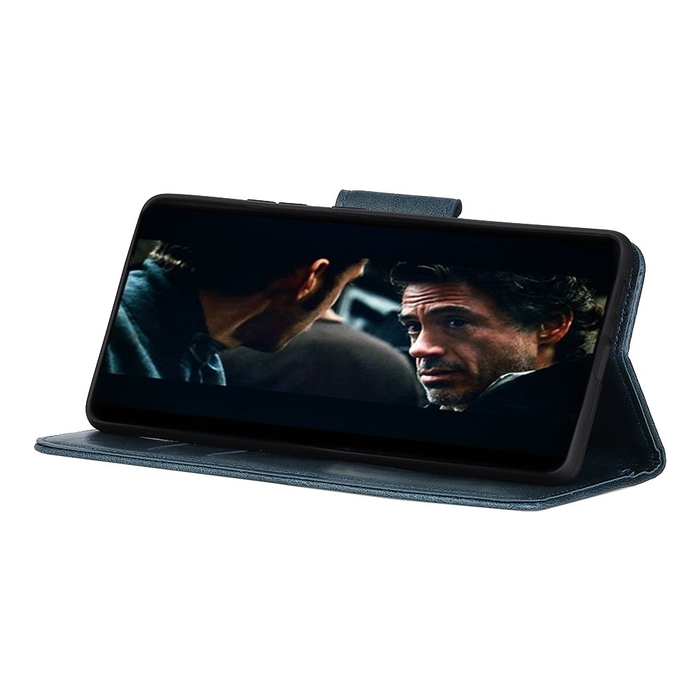  Xiaomi Redmi 9C Fodral Crazy Horse Läder Blå