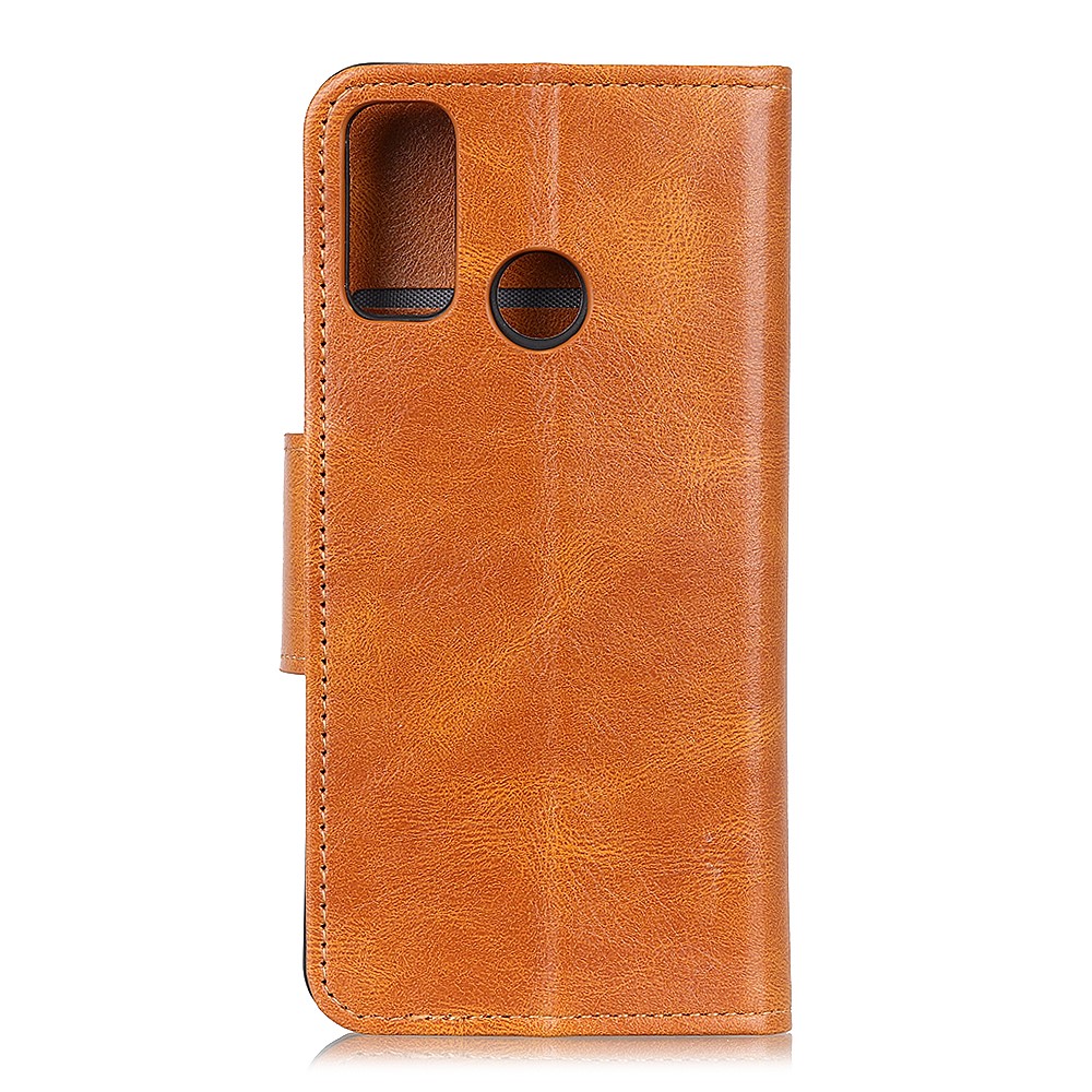  Xiaomi Redmi 9C Fodral Crazy Horse Läder Brun
