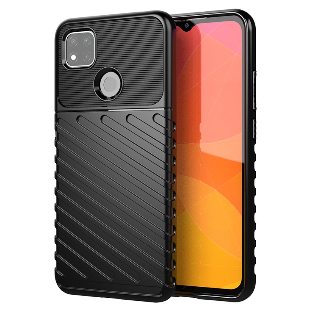  Xiaomi Redmi 9C Skal Twill Textur Svart