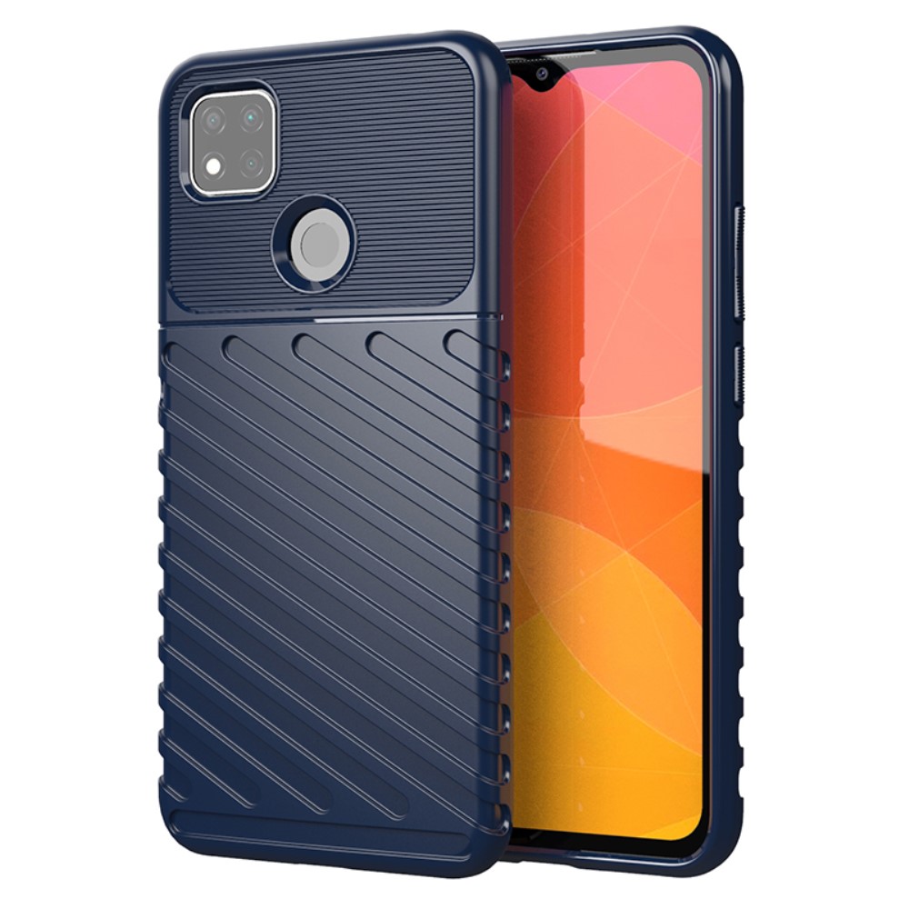  Xiaomi Redmi 9C Skal Twill Textur Blå