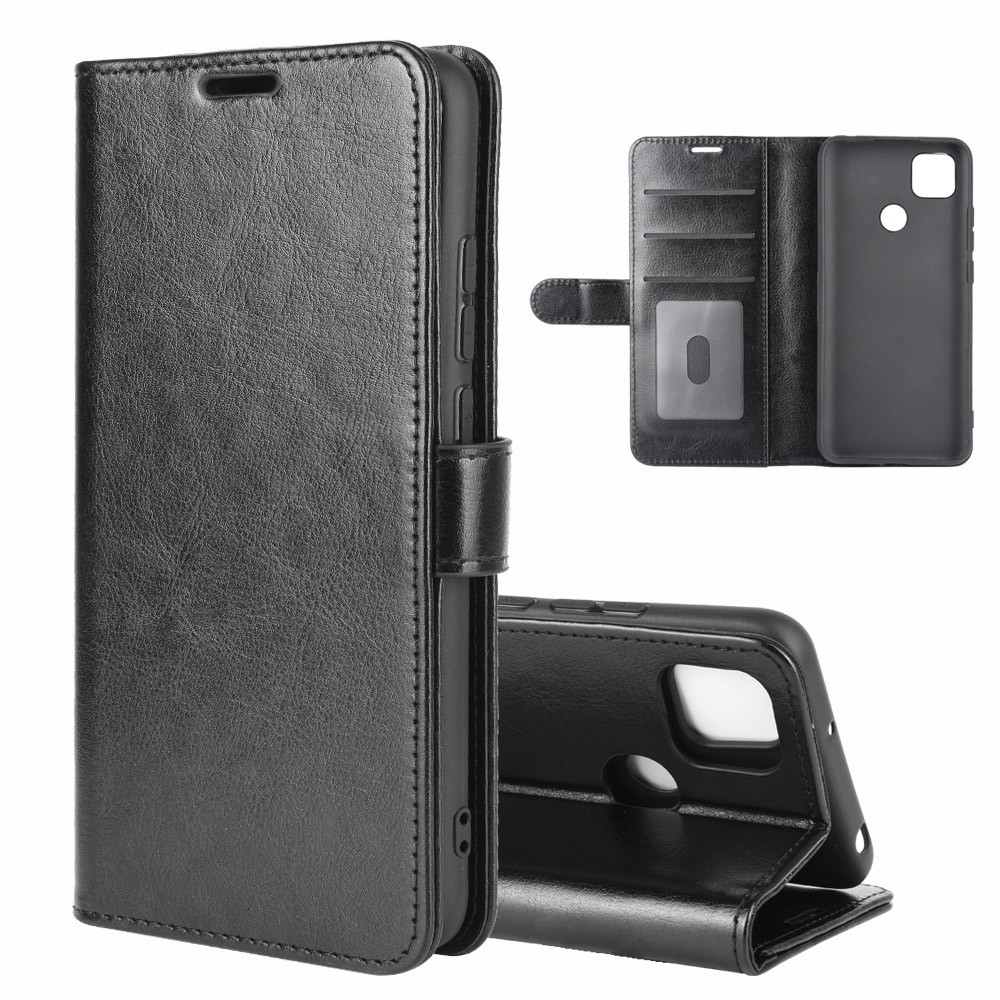  Xiaomi Redmi 9C Fodral Crazy Horse Svart