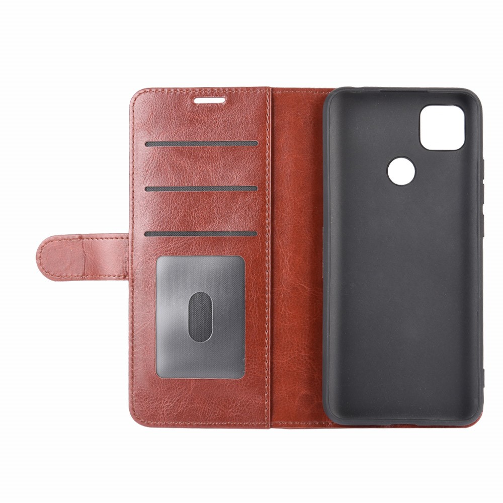  Xiaomi Redmi 9C Fodral Crazy Horse Brun