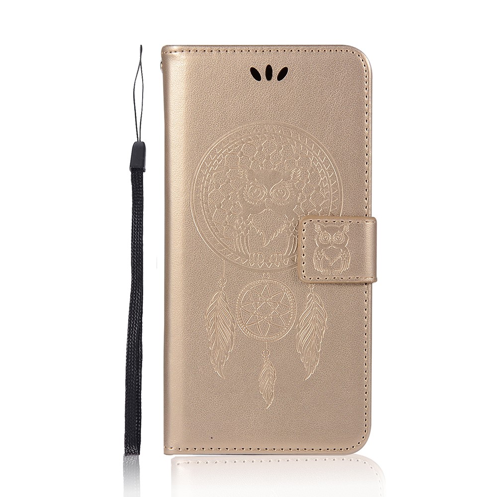  Xiaomi Redmi 9C Fodral Owl Dream Catcher Guld