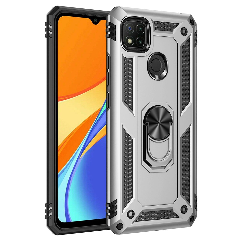  Xiaomi Redmi 9C Skal Ring Shockproof Silver