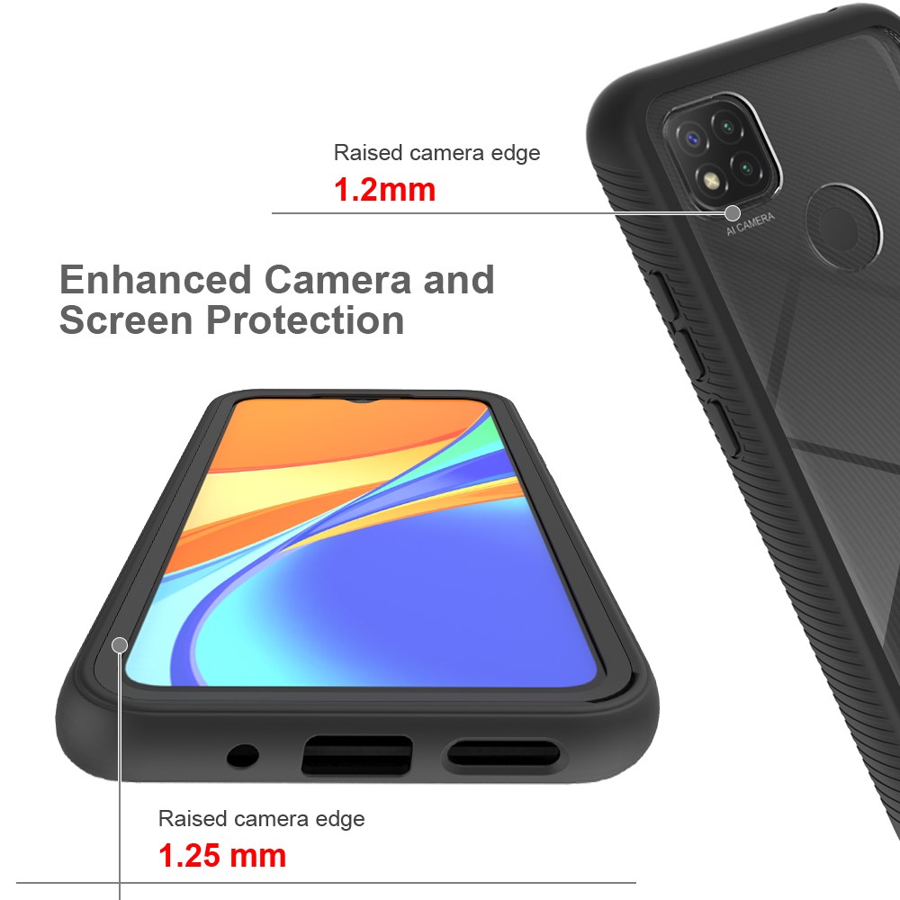  Xiaomi Redmi 9C Skal 360 Hybrid Svart
