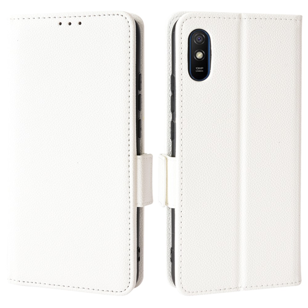  Xiaomi Redmi 9A / 9AT Fodral Litchi Textur Vit