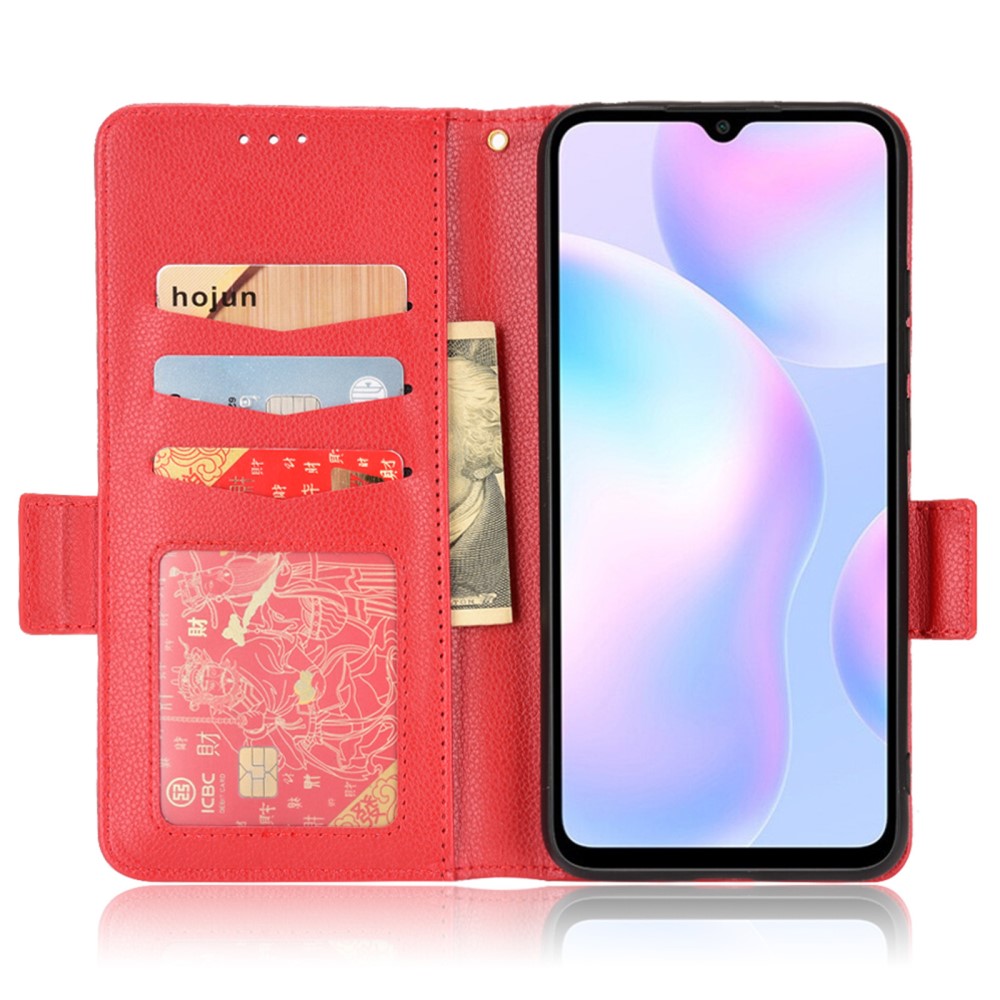  Xiaomi Redmi 9A / 9AT Fodral Litchi Textur Röd