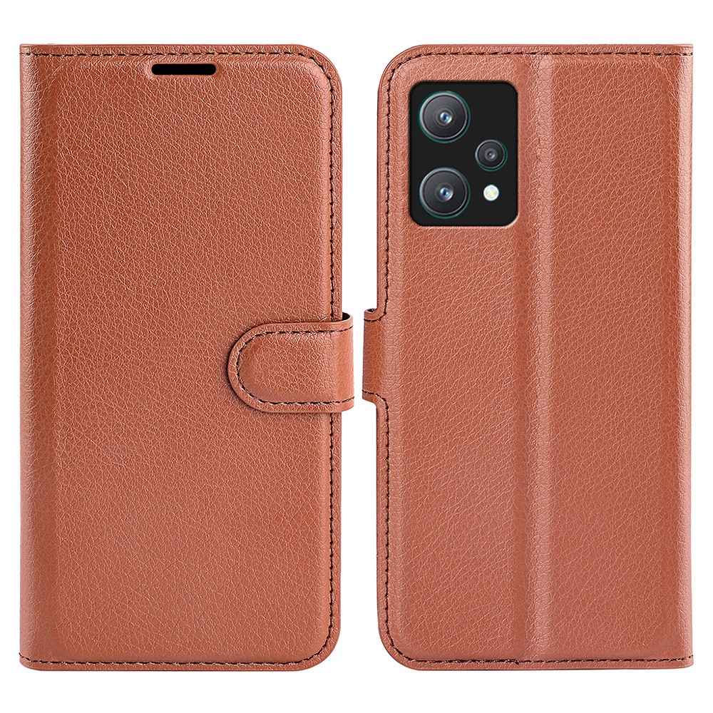  OnePlus Nord CE 2 Lite 5G Fodral Litchi Textur Brun