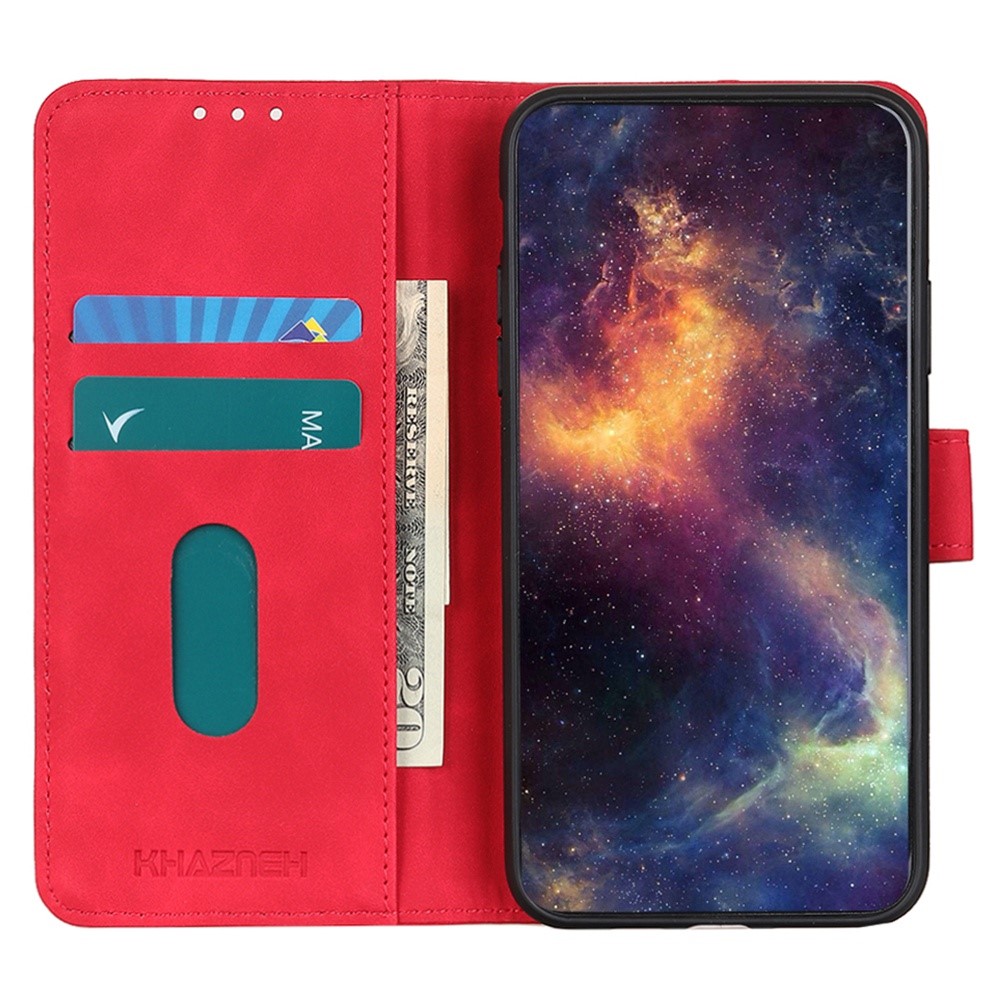 KHAZNEH KHAZNEH OnePlus Nord 2T 5G Fodral Retro Läder Röd