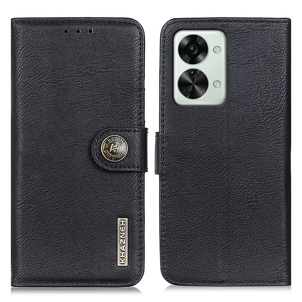 KHAZNEH KHAZNEH OnePlus Nord 2T 5G Fodral Läder Svart