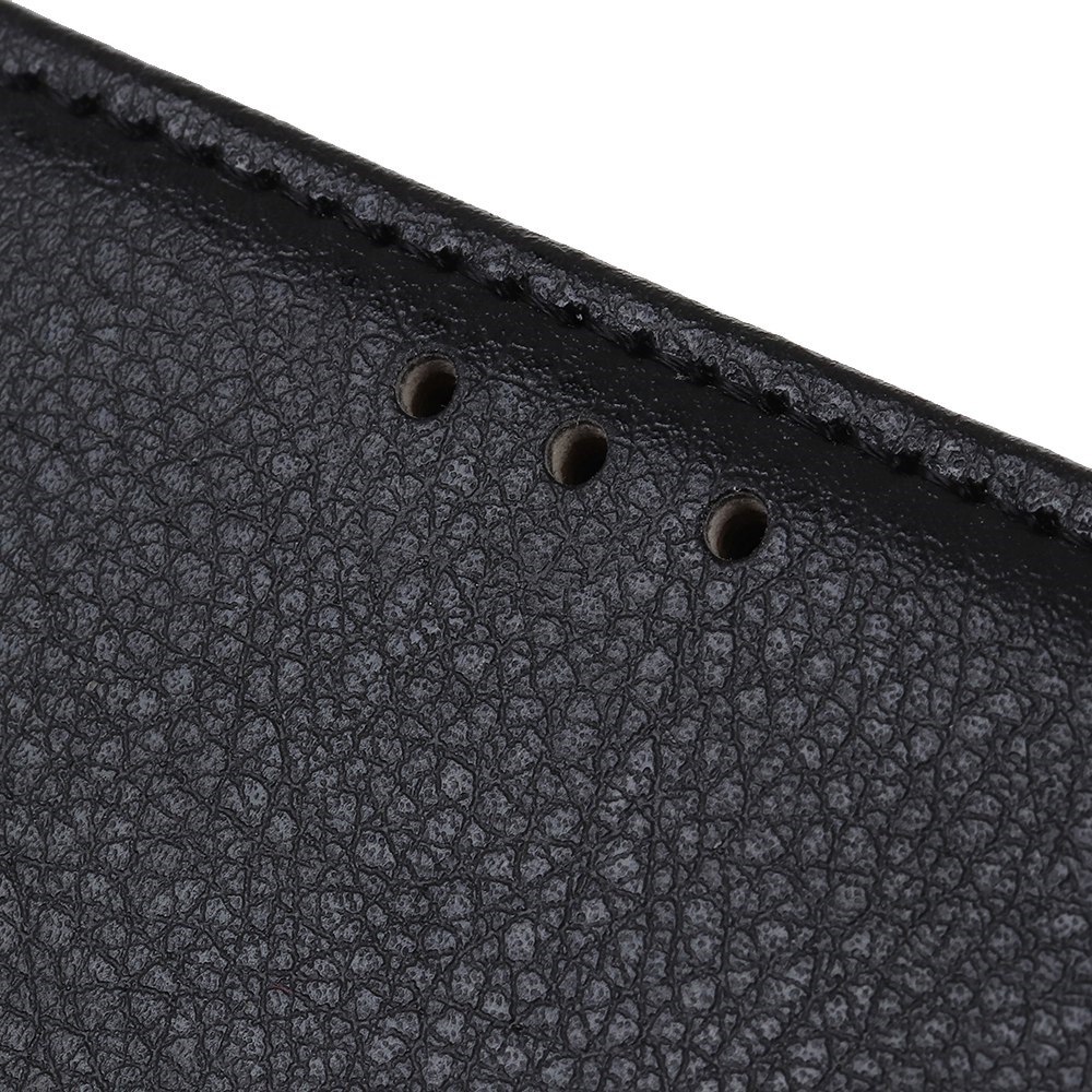 OnePlus Nord 2T 5G Fodral Litchi Läder Svart