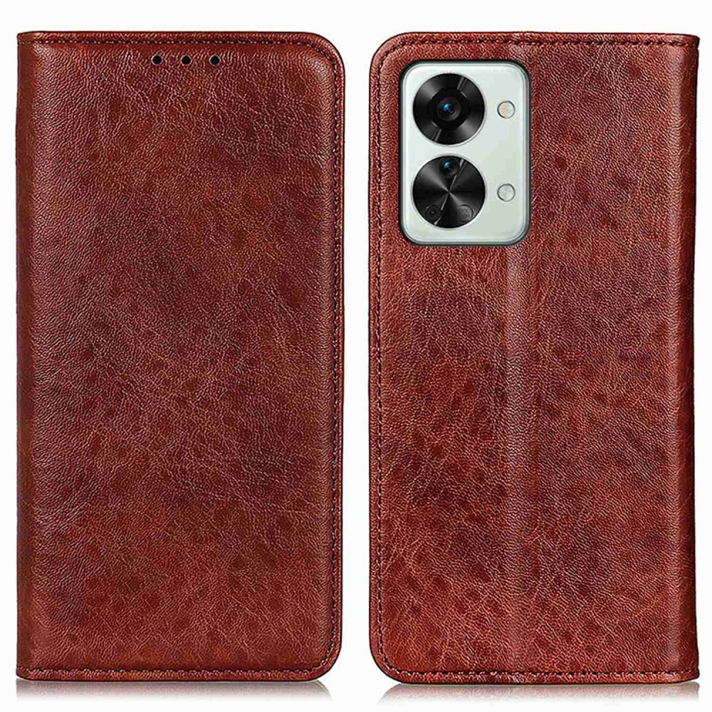  OnePlus Nord 2T 5G Fodral Flip Läder Brun