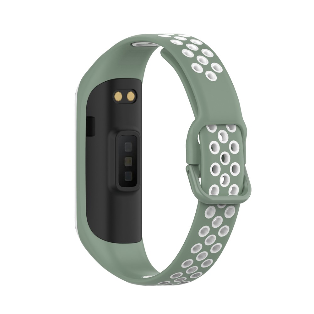  Samsung Galaxy Fit 2 SM-R220 Armband Ihåligt Silikon Grön/Vit