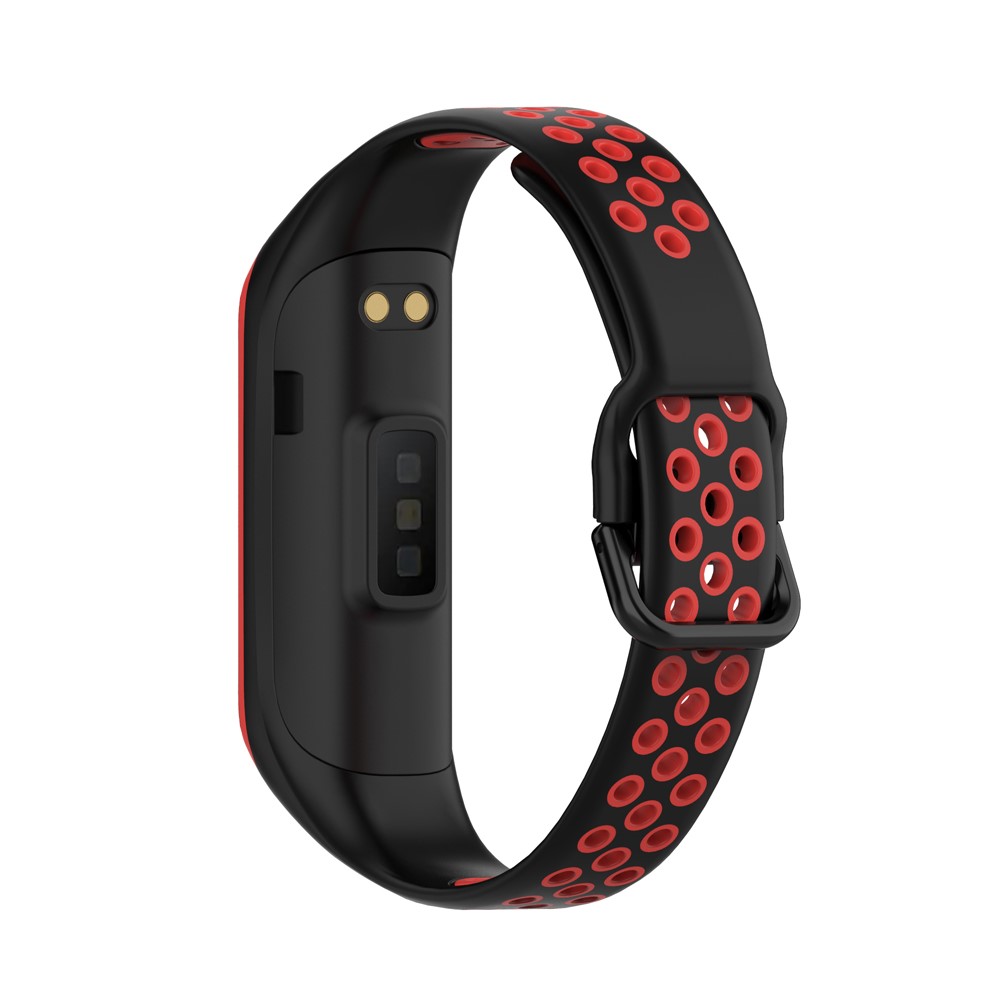  Samsung Galaxy Fit 2 SM-R220 Armband Ihåligt Silikon Svart/Röd