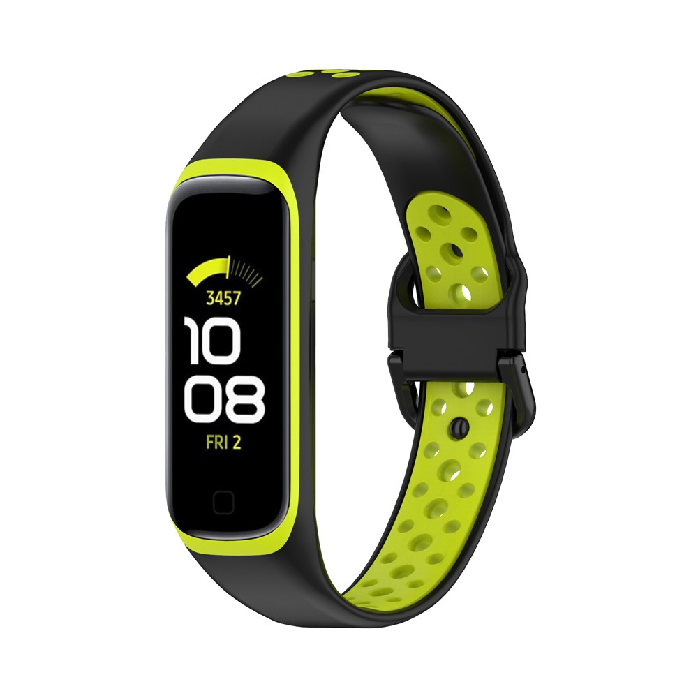  Samsung Galaxy Fit 2 SM-R220 Armband Ihåligt Silikon Svart/Grön