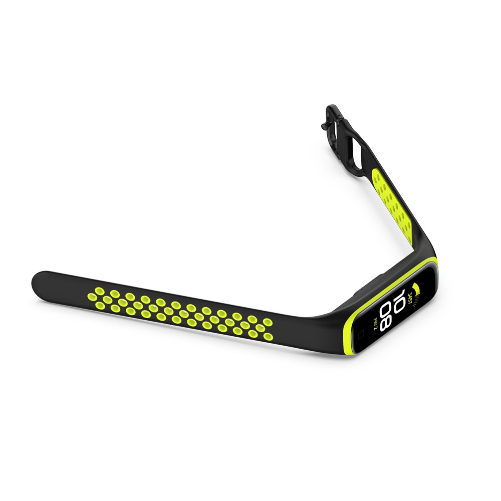  Samsung Galaxy Fit 2 SM-R220 Armband Ihåligt Silikon Svart/Grön