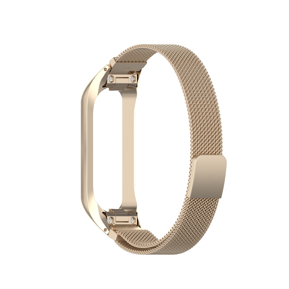  Samsung Galaxy Fit 2 Metall Armband Milanese Loop Champagne Guld