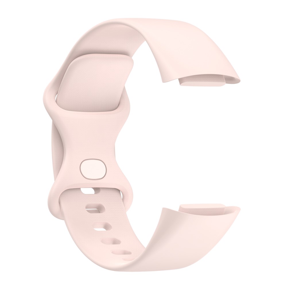  Fitbit Charge 6 / 5 Armband TPU (L) Ljus Rosa