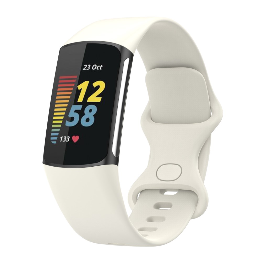  Fitbit Charge 6 / 5 Armband TPU (L) Beige
