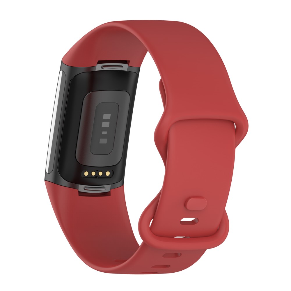  Fitbit Charge 6 / 5 Armband TPU (S) Röd