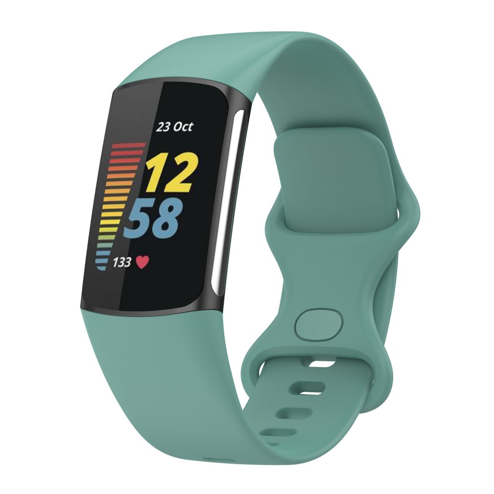  Fitbit Charge 6 / 5 Armband TPU (S) Grön