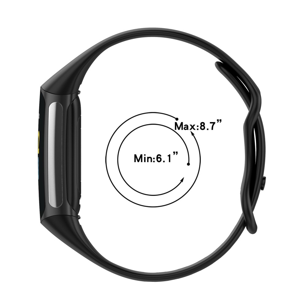  Fitbit Charge 6 / 5 Armband TPU (S) Grön